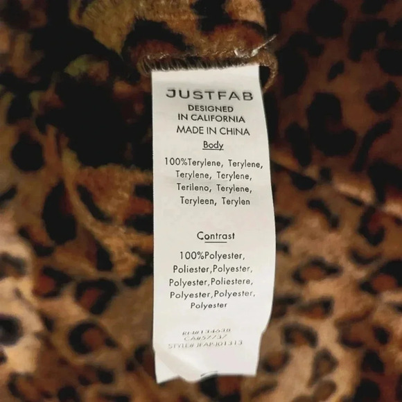 JustFab Leopard Print Plush Trench Coat – Size S - Picture 5 of 8